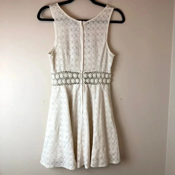Free People | Cream Crochet Cutout Dress - Picture 8 of 8